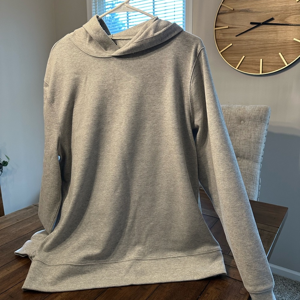 Men’s Light Gray Hooded Sweater